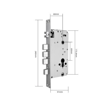 Serratura da infilare automatica 6068