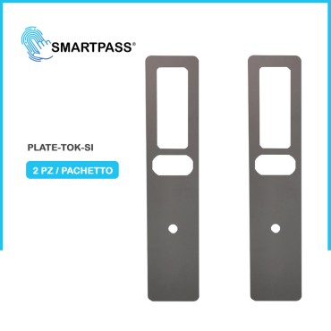 Piastra di Copertura per Maniglia Smart Tokyo, Osaka Argento