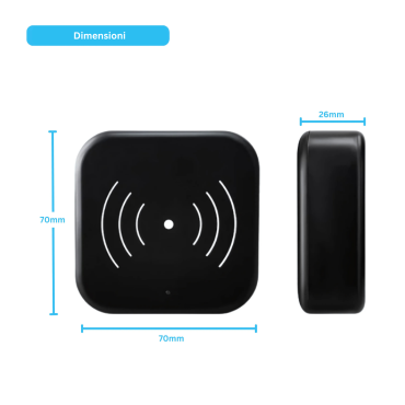 Codificatore di carte TTLock / TTHotel, Nero